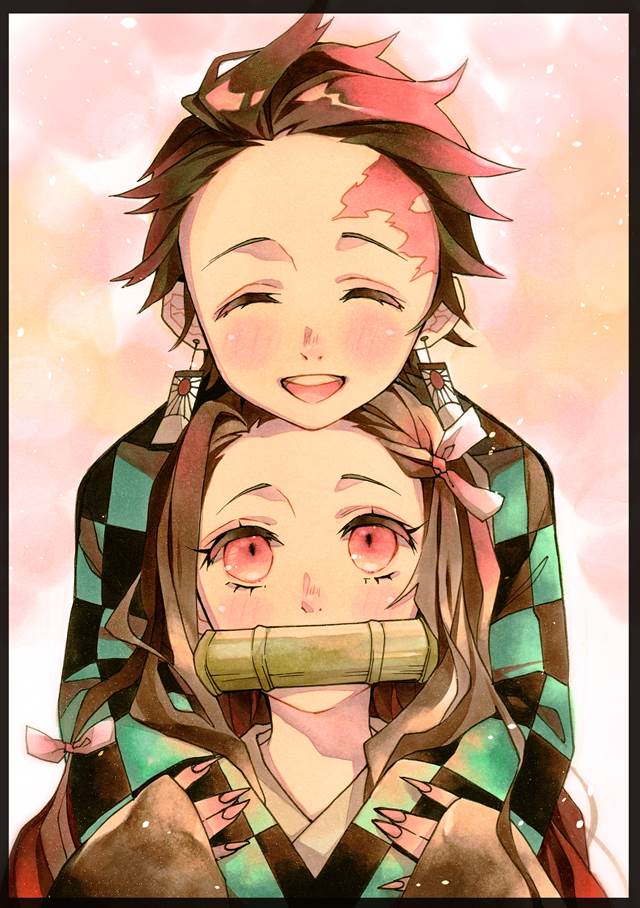 鬼灭之刃, copic马克笔, Demon Slayer: Kimetsu no Yaiba 1000+ bookmarks, Kamado brothers