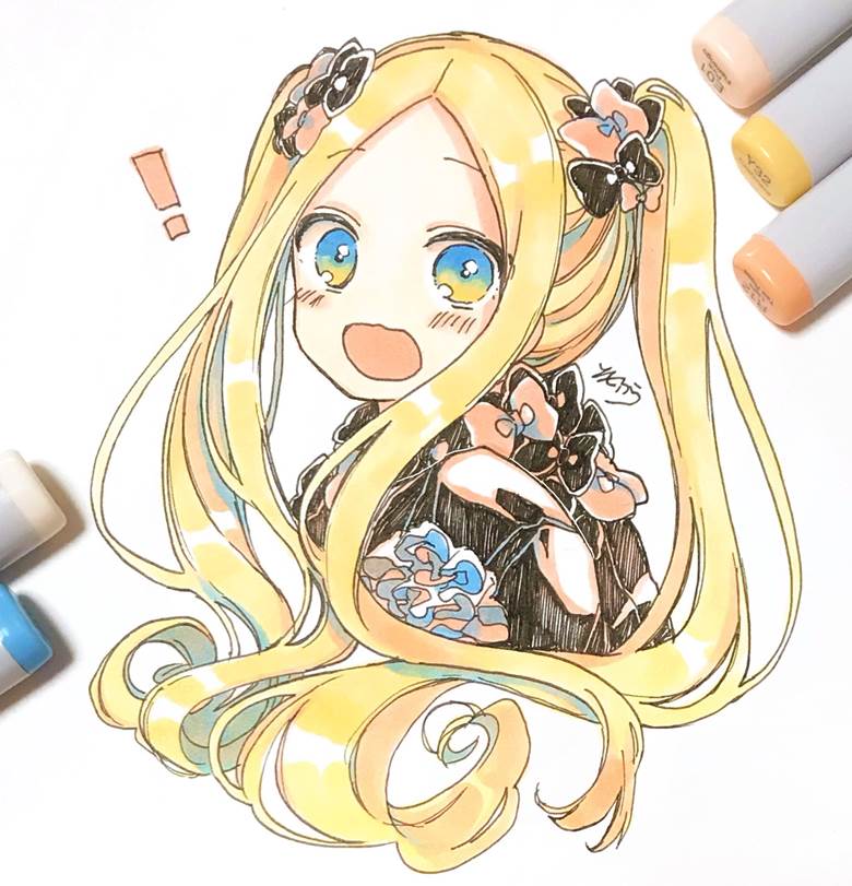 Abigail Williams (Fate), Fate/GO 1000+ bookmarks, copic