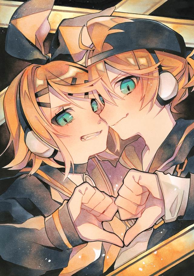 鏡音鈴, 镜音连, copic马克笔, snaggleteeth girl, Vocaloid 10000+ bookmarks