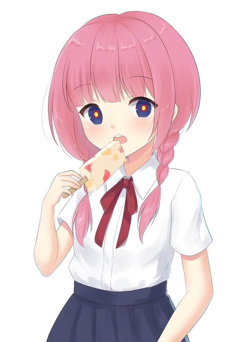 花谱, 虚拟主播, uniform, 麻花辫