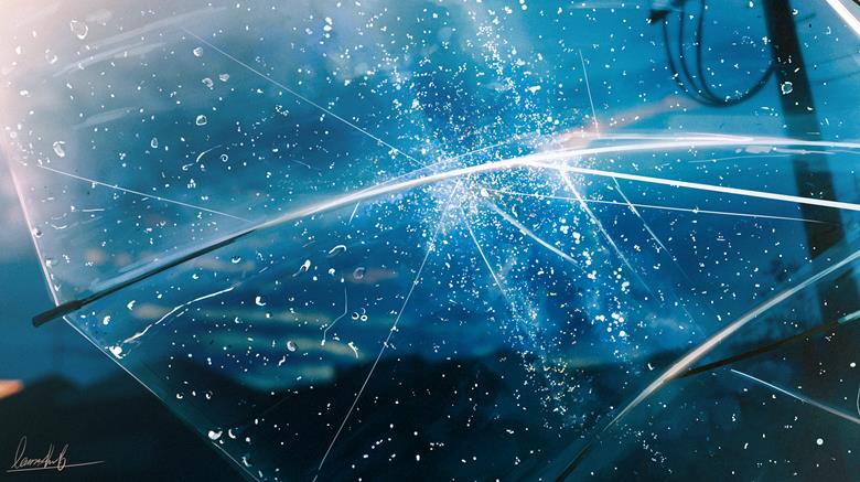 原创, 插画, background, 风景, rain, starry sky, tanabata, 伞, 风景5000收藏, 原创5000users加入书籤