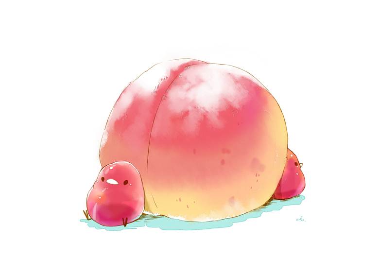 ももと饴玉|チャイ的Pixiv甜点小鸡插画图片
