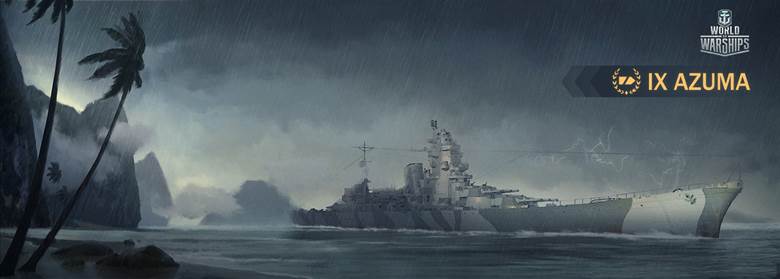 日本帝国军 B65型超甲巡吾妻|Leivonen的Pixiv高清风景插画图片