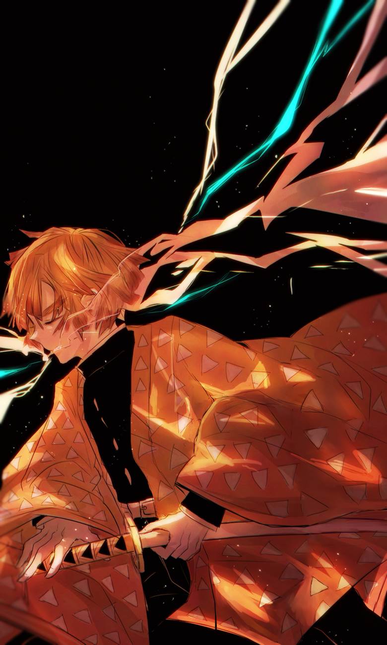 鬼灭之刃, Zenitsu Agatsuma, Demon Slayer 500+ bookmarks