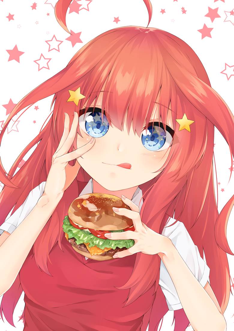 Theバーガー|非常口的汉堡包美食插画图片