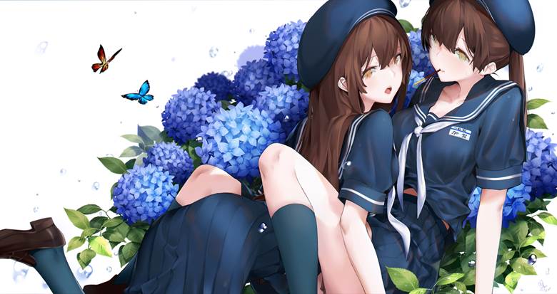 舰队collection, 舰C, 加贺, akagi, 紫阳花, pocky, 舰C好可爱, 舰娘1000users加入书籤