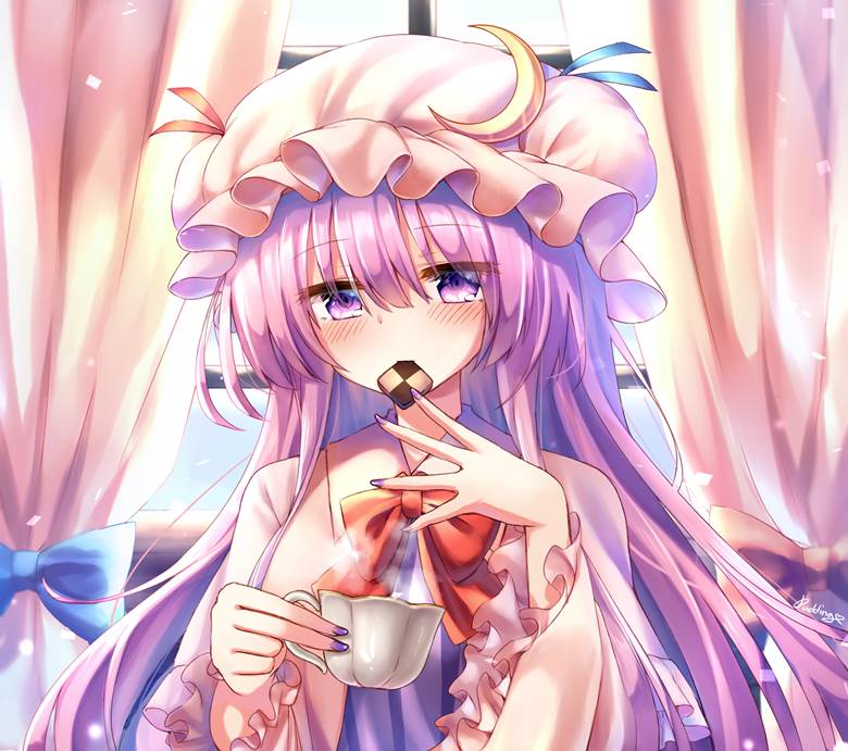 东方, 东方Project, 东方红魔乡, 帕秋莉·诺蕾姬, touhou_eat, 东方project1000收藏