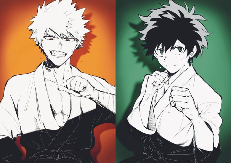 yaoi, hrak (yaoi), Izuku Midoriya, Katsuki Bakugo, Bakugo/Deku, My Hero Academia, My Hero Academia BL 100+ bookmarks
