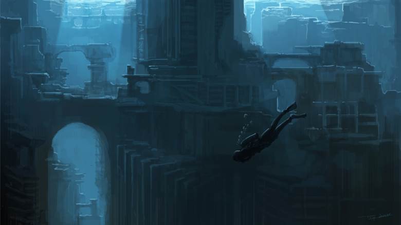 风景, background, 原创, 废墟, city