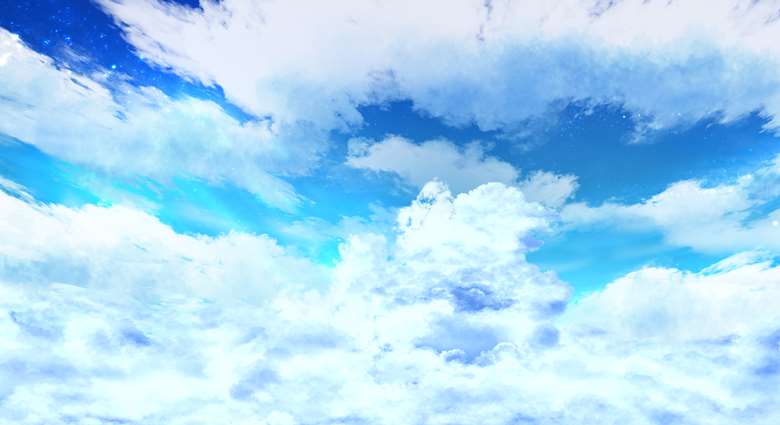 mouse drawing, 积雨云, 夏日天空, 风景, background