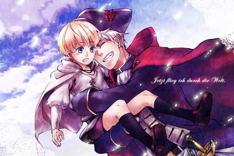 gilbert beilschmidt, hetalia, ludwig, Germany & Prussia