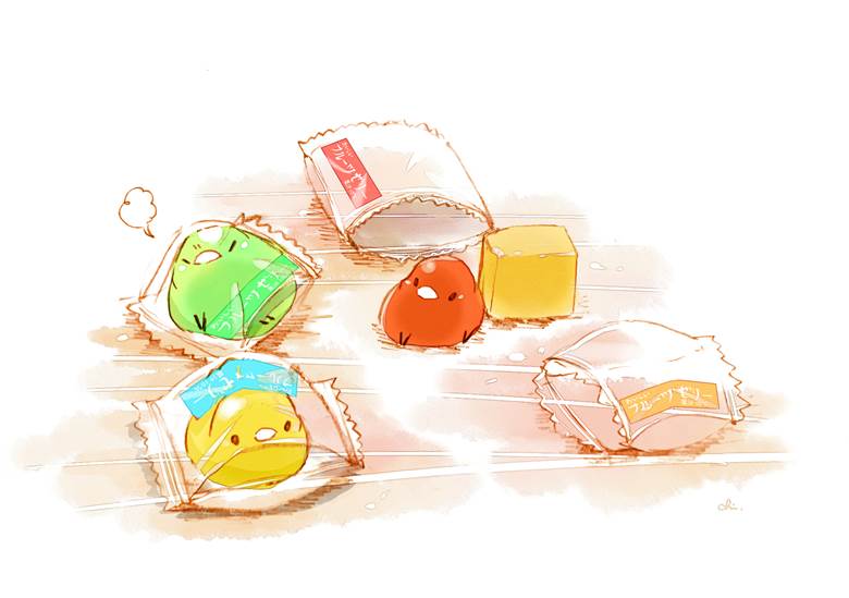 フルーツゼリー|チャイ的Pixiv甜点小鸡插画图片