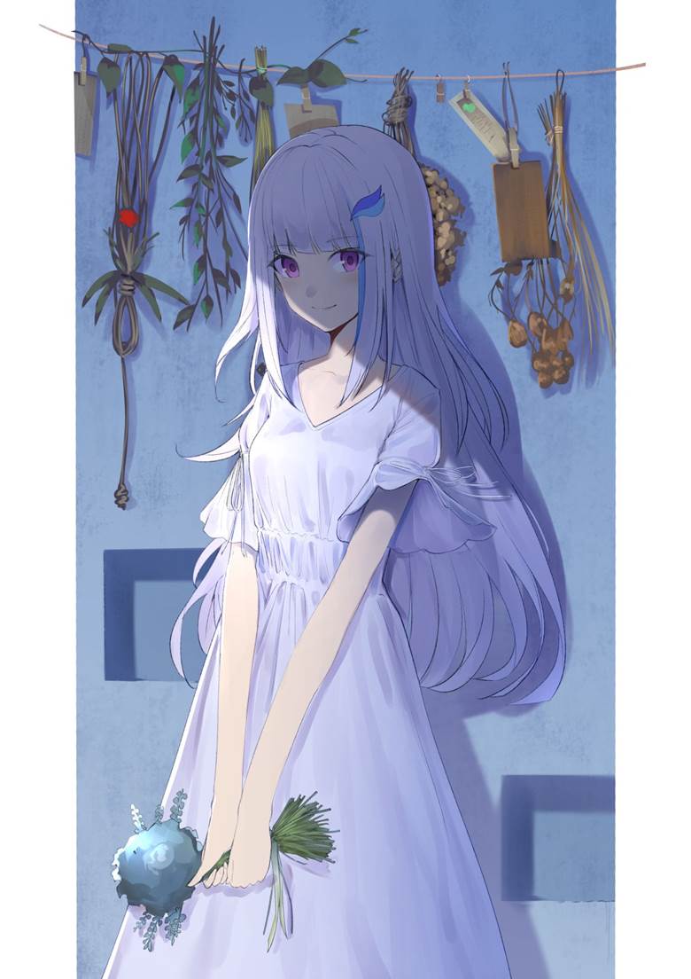 Nijisanji, virtual YouTuber, Lize Helesta, dried flowers, Virtual YouTuber 1000+ bookmarks