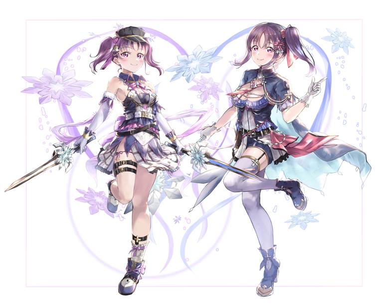 Love Live! Sunshine!!, Sarah Kazuno, Leah Kazuno, Granblue Fantasy, looks official, Love Live! 1000+ bookmarks, Granblue Fantasy