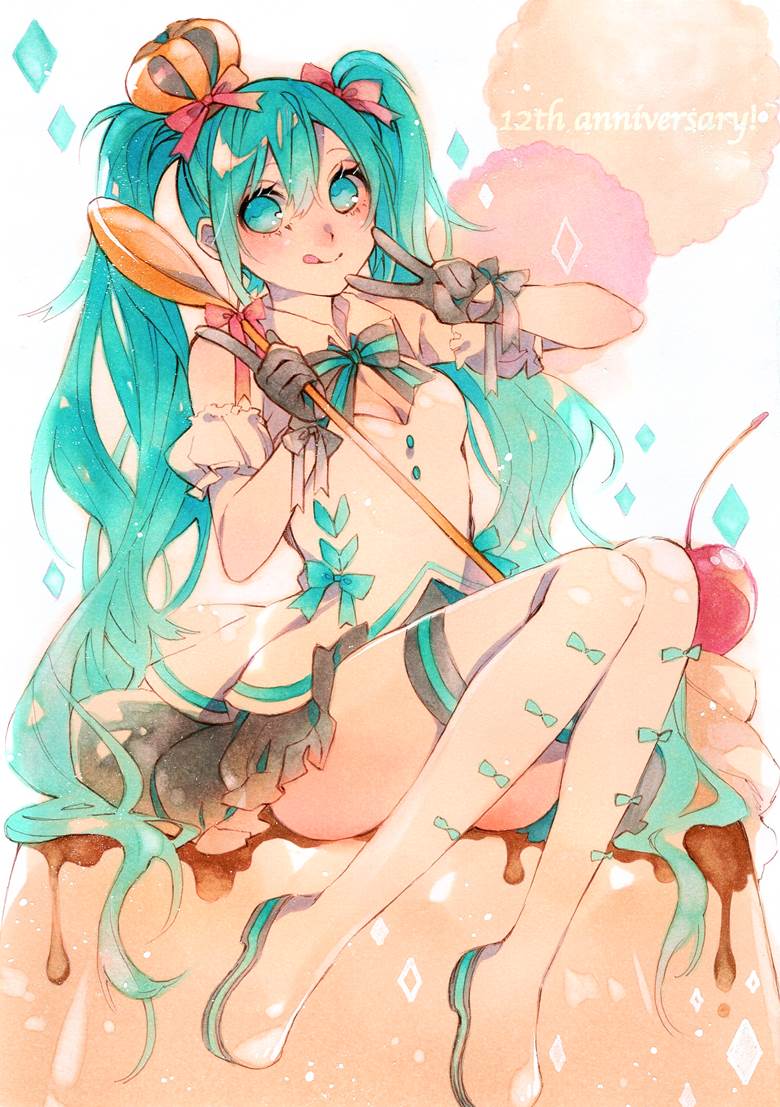 初音未来, Hatsune Miku birthday festival 2019, copic马克笔, VOCALOID 100收藏, Miku must be an angel, 卧槽好可爱, 这个初音真美好