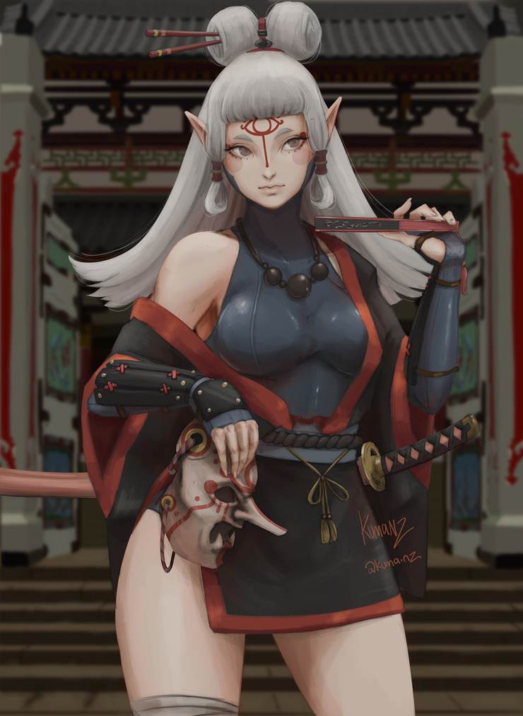 Paya, 塞尔达传说, 塞尔达, 旷野之息, Nintendo, 女孩子, chest outline, large breasts, 女武士