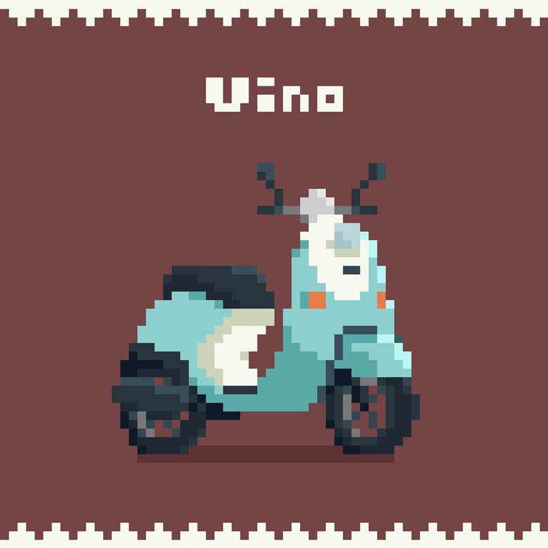 pixel art, Yuru Camp △, bike