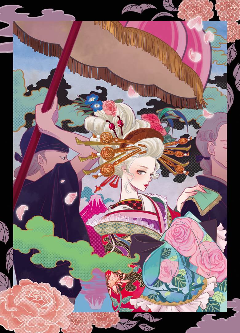 中世お江戸メランジェス|ヤツキナツミ的和风大图插画图片