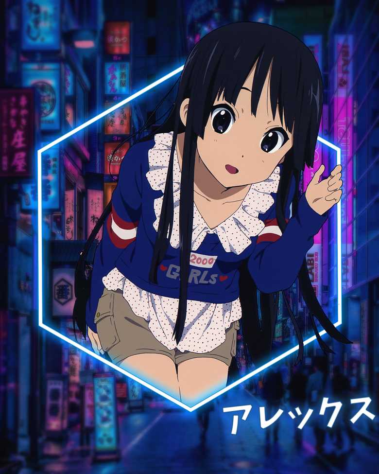 《轻音少女》贝斯手秋山澪pixiv同人插画图片