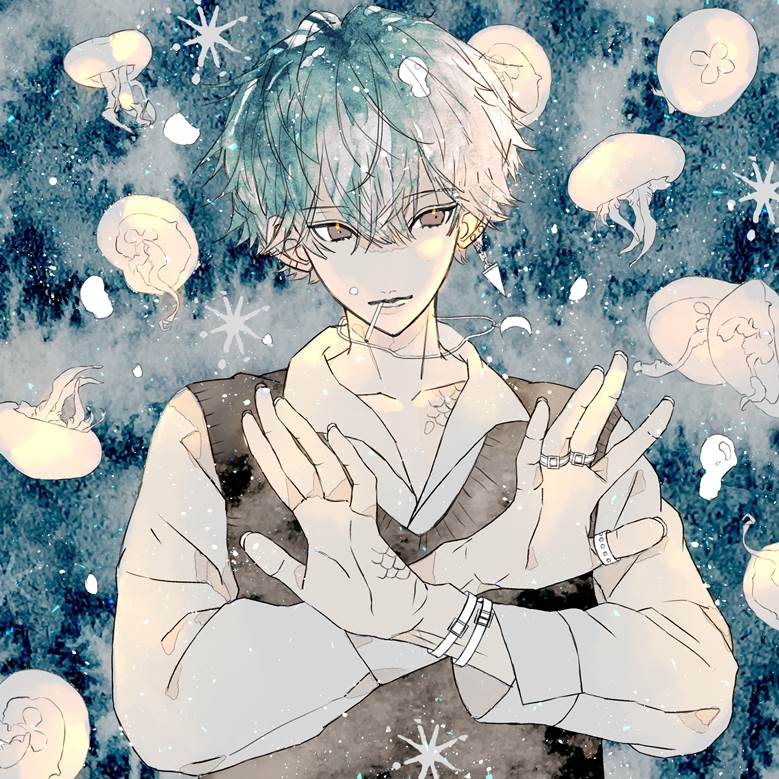 creation, original, original 1000+ bookmarks, jellyfish, smoking