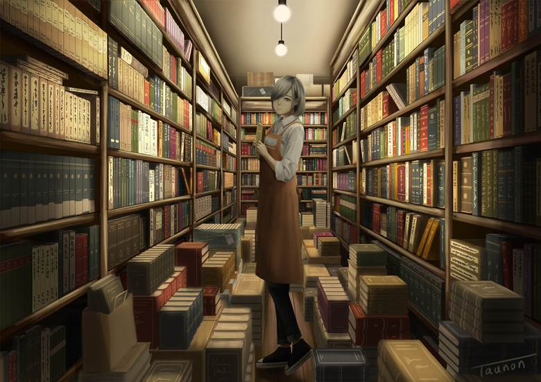 原创, 我家孩子, showgirl, bookshop, 围裙