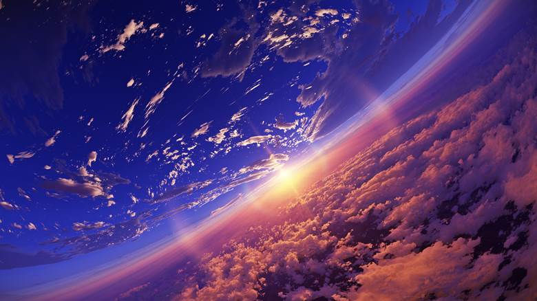 明日的夜空哨戒班, 风景, 景观, 朝霞, 云, sea of clouds