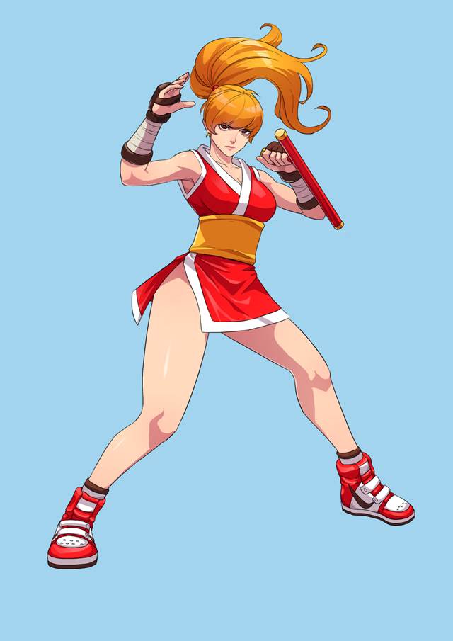 游戏《快打旋风2》的主角源柳斋真希Pixiv高清美图