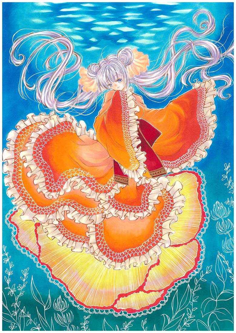 copic马克笔, 手绘, 原创, 金鱼