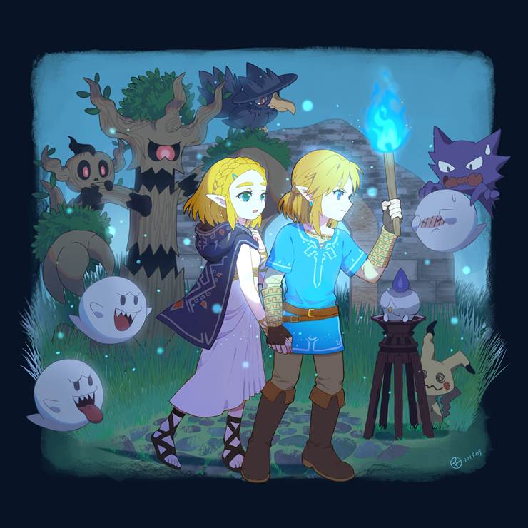 塞尔达传说, 精灵宝可梦, 林克×塞尔达, 塞尔达（旷野之息）, 塞尔达公主