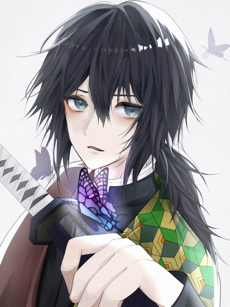 鬼灭之刃, 蝴蝶忍, 富冈义勇, 义勇×忍, Demon Slayer: Kimetsu no Yaiba 1000+ bookmarks, 太美了
