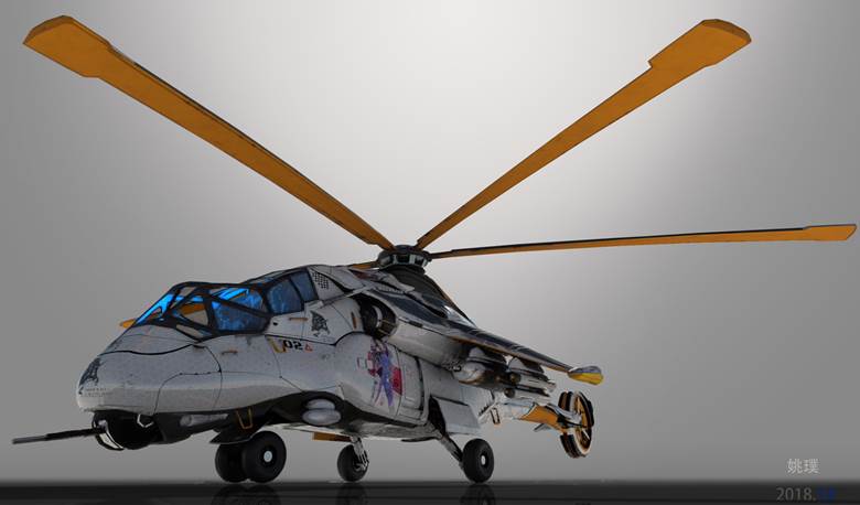 未来武装直升机 概念图片