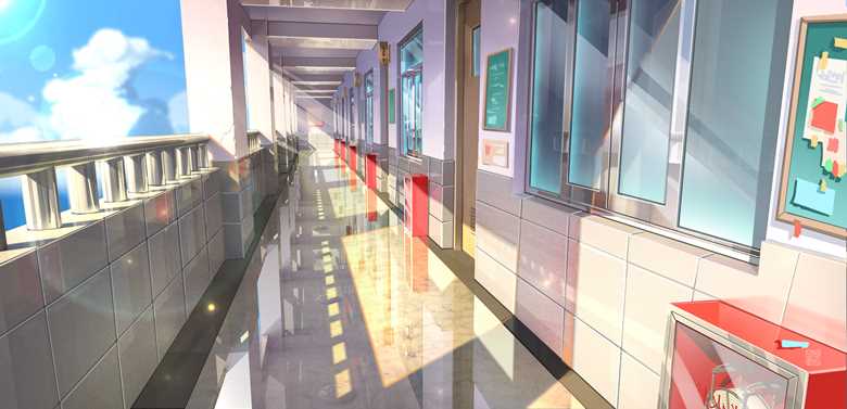 走廊|行之LV的pixiv风景壁纸插画图片