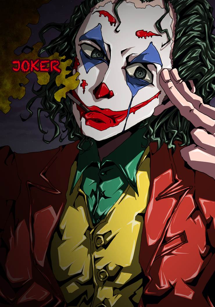 Joker (2019)演员华金|插画师あや姫的亚瑟·弗莱克插画图片 | BoBoPic