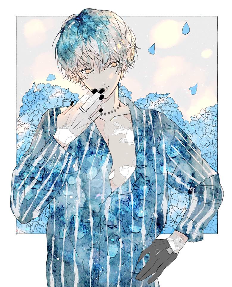 原创, 原创1000users加入书籤, 紫阳花