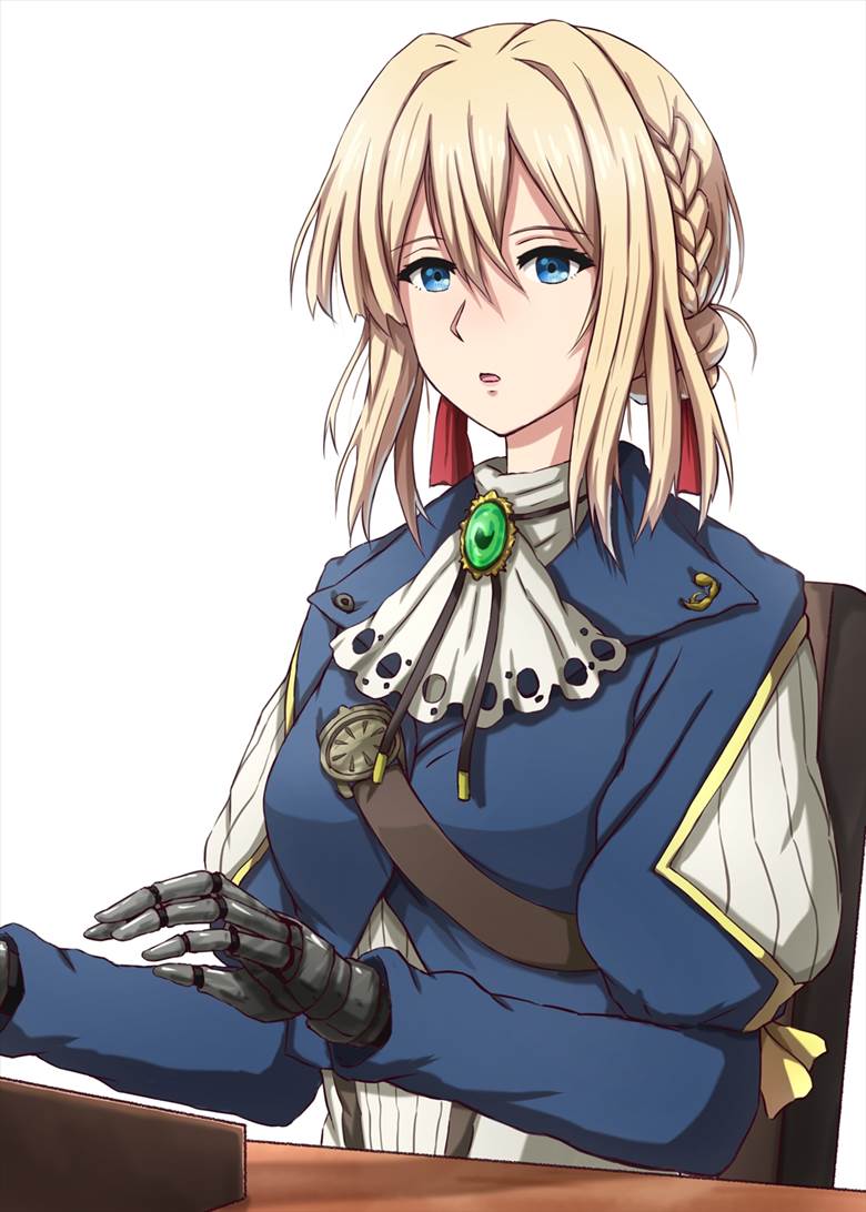 ヴァイオレットさんおまち的紫罗兰永恒花园插画图片 BoBoPic
