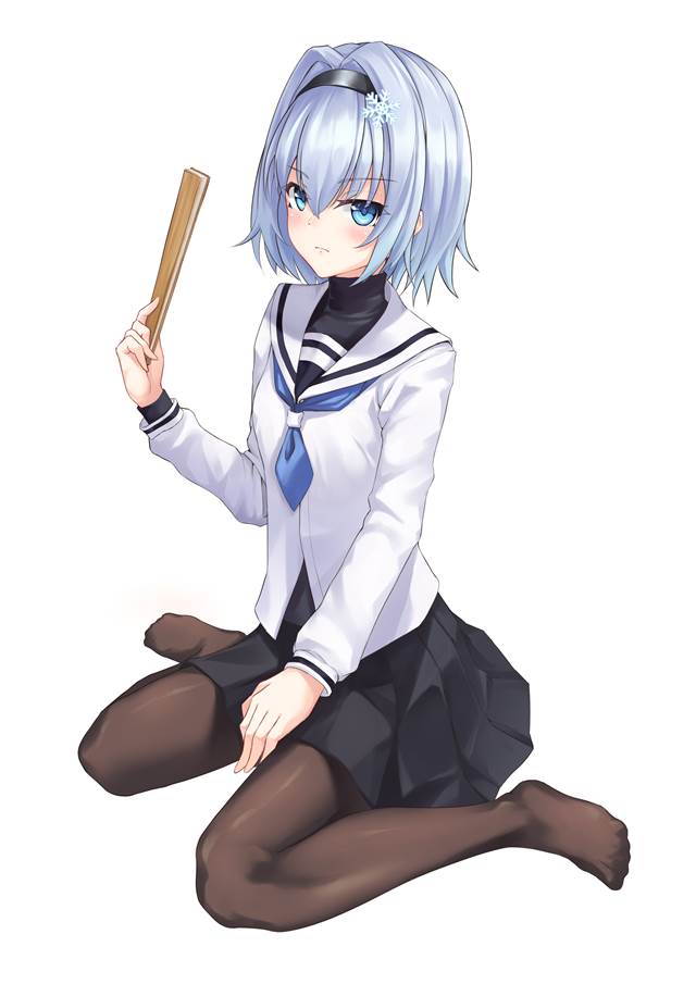 空银子, 师姐, 龙王的工作！, uniform, 鸭子坐, 水手服, 龙王的工作！1000收藏