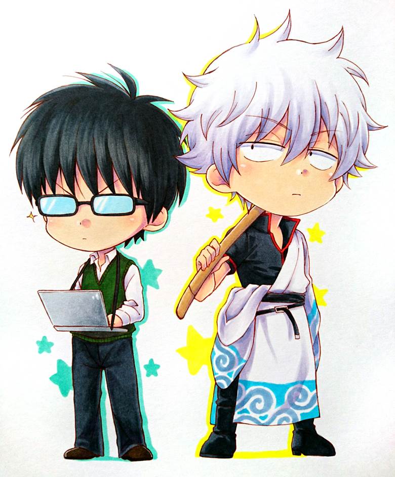 银魂, copic马克笔, 银魂100收藏