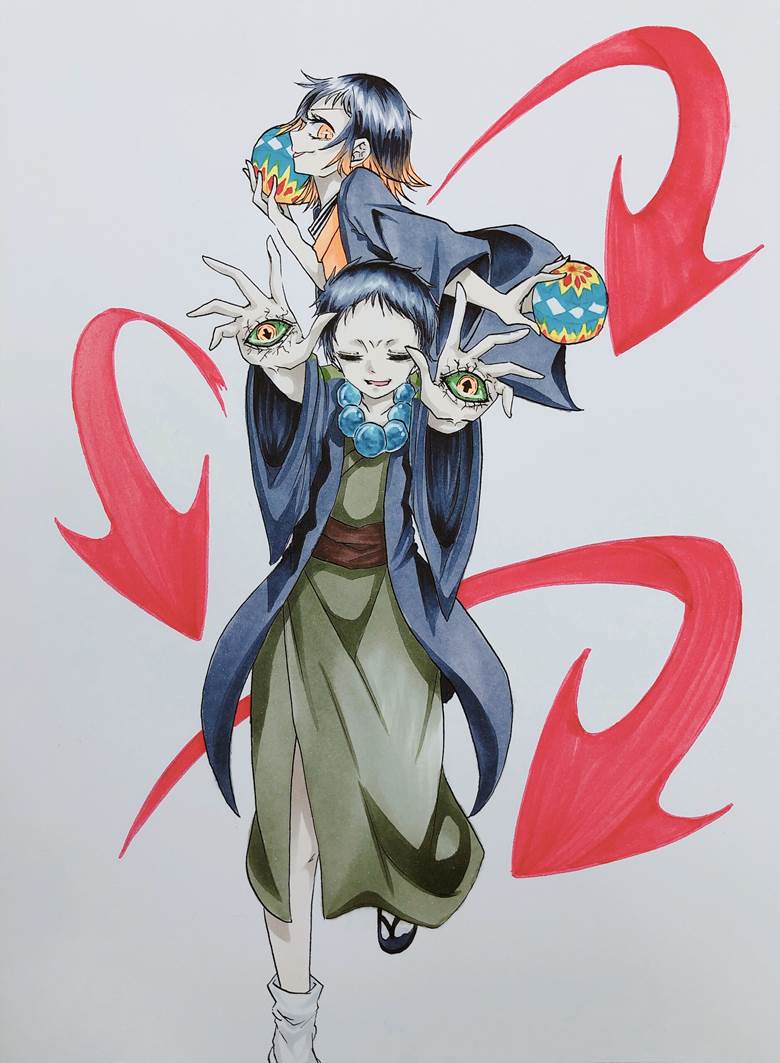 copic马克笔, 鬼灭之刃, 朱纱丸, Demon Slayer: Kimetsu no Yaiba 1000+ bookmarks
