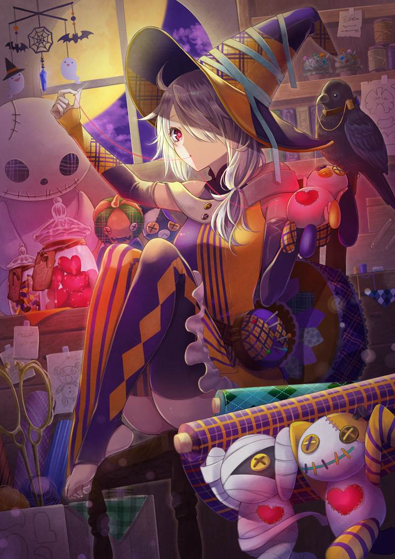 happyhalloween2019|有钟/イチノ的可爱魔女pixiv插画图片