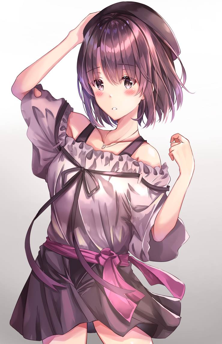 加藤惠, 不起眼女主角培育法, 路人女主, cutaway shoulder