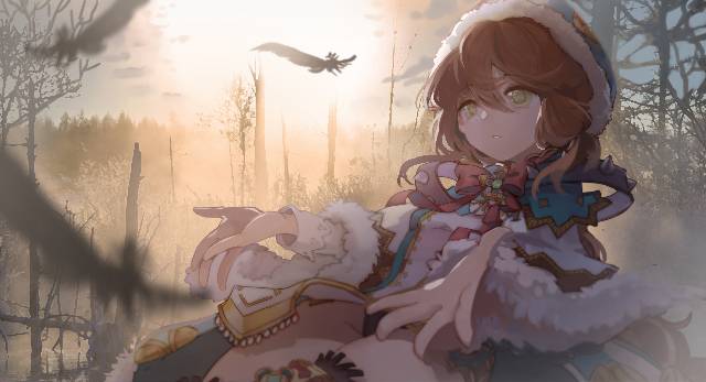 一张民族,武将,放置少女,少女,民族衣装,蒙恬,笑颜绘画图片