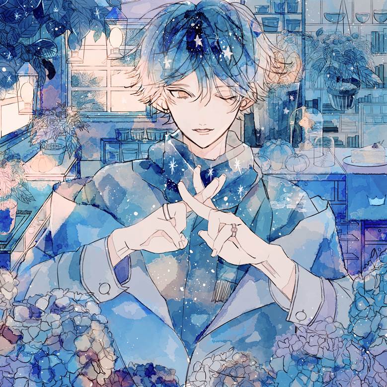 原创, 原创1000users加入书籤, 紫阳花