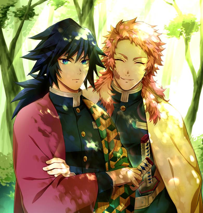 鬼灭之刃, 富冈义勇, 锖兔, Demon Slayer: Kimetsu no Yaiba 1000+ bookmarks, I wanted to protect that smile