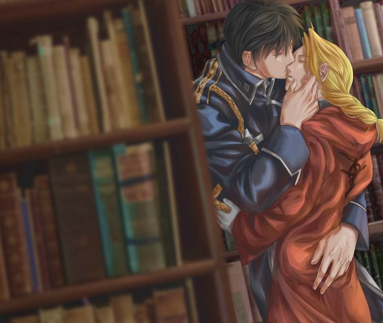 Fullmetal Alchemist, Roy/Edward, yaoi