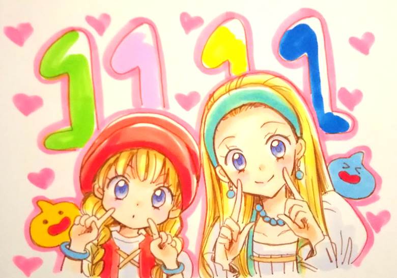 勇者斗恶龙11, 雪妮雅, Veronica, 百奇日, 手绘, copic马克笔