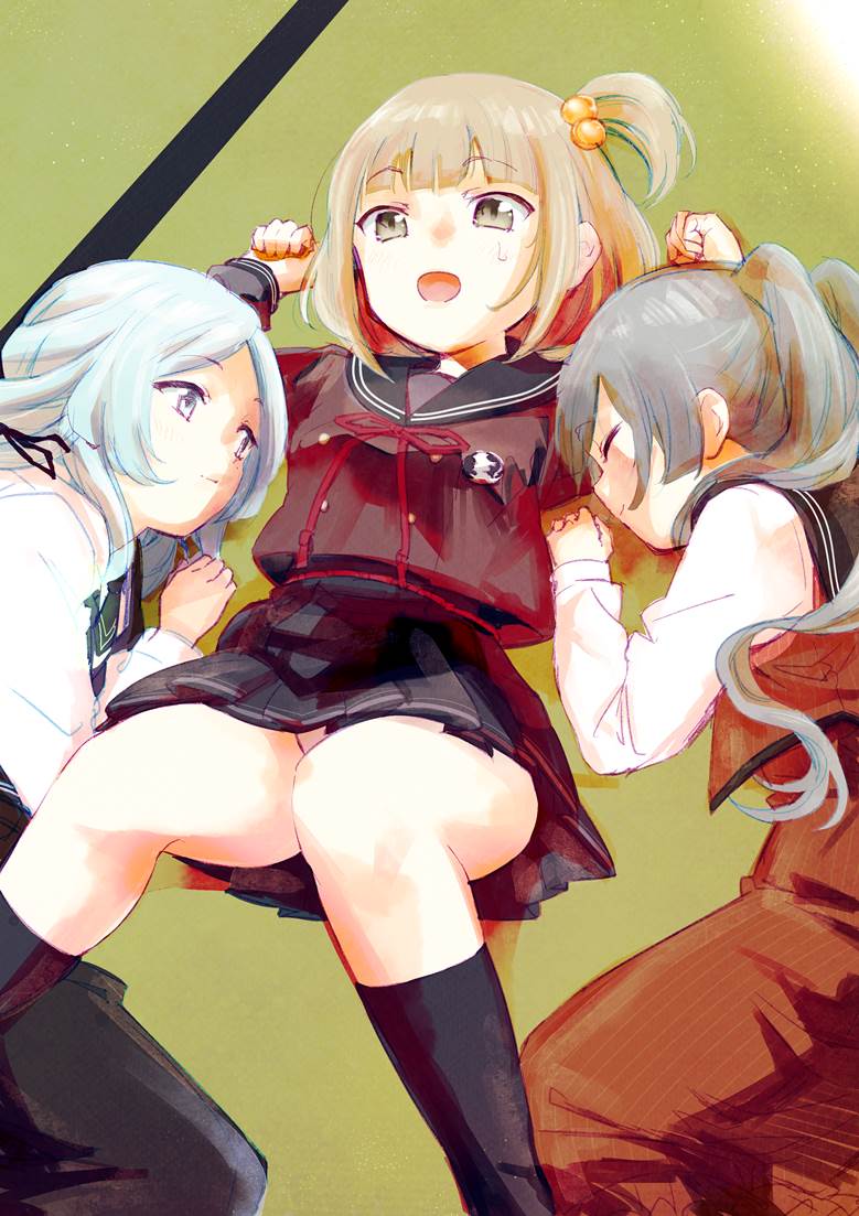 魔法纪录, Magia Record, 魔法少女小圆, Chiharu Hiroe, Tokime Shizuka, 水手服, Madoka☆Magica 100+ bookmarks