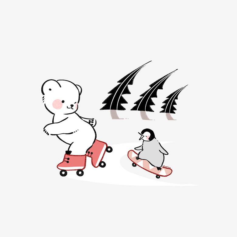 今日の极地11/25|sassa的企鹅插画图片