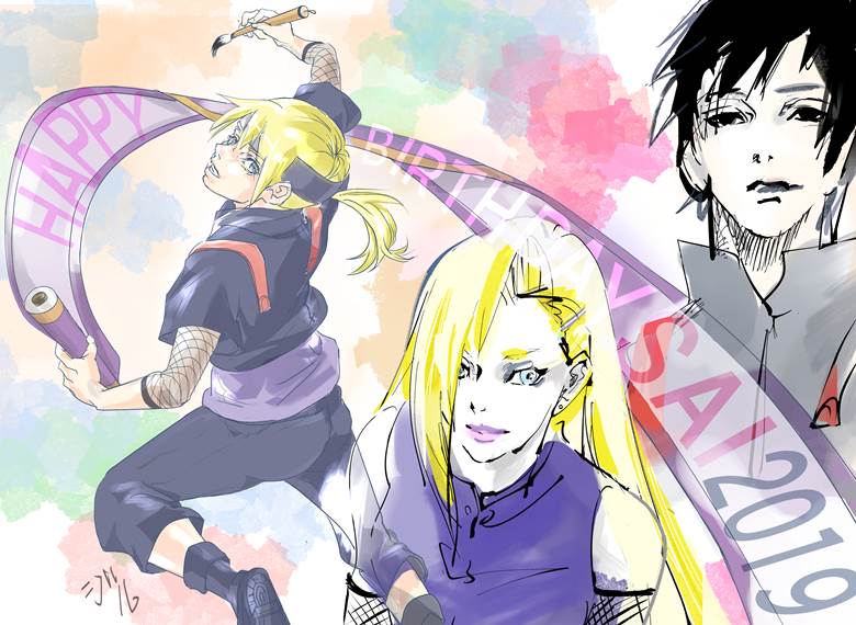 Ino, yamanaka ino, Sai Yamanaka, rhinoceros, naruto, Sai (Naruto)