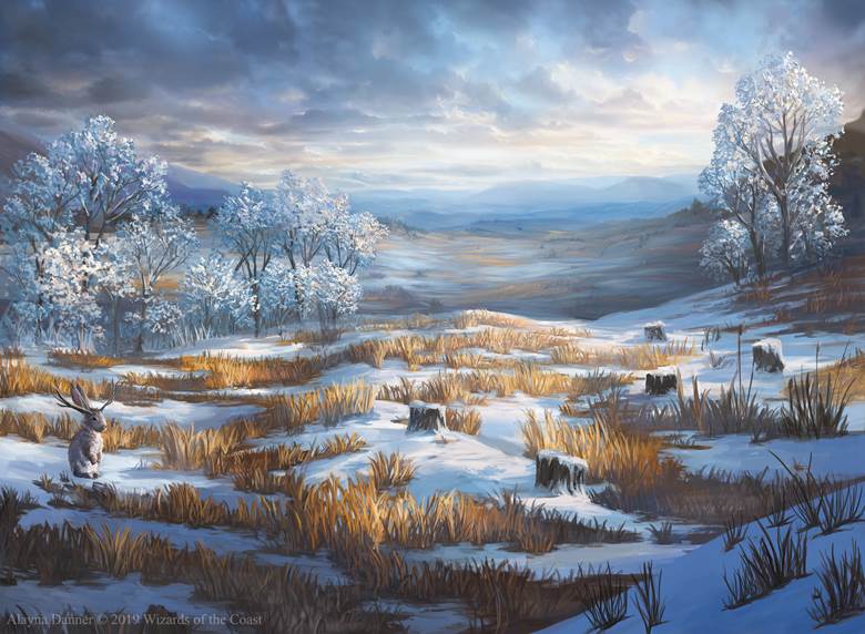 SnowCovered Plains for Magic:tG|AlaynaDanner的Pixiv高清风景插画图片