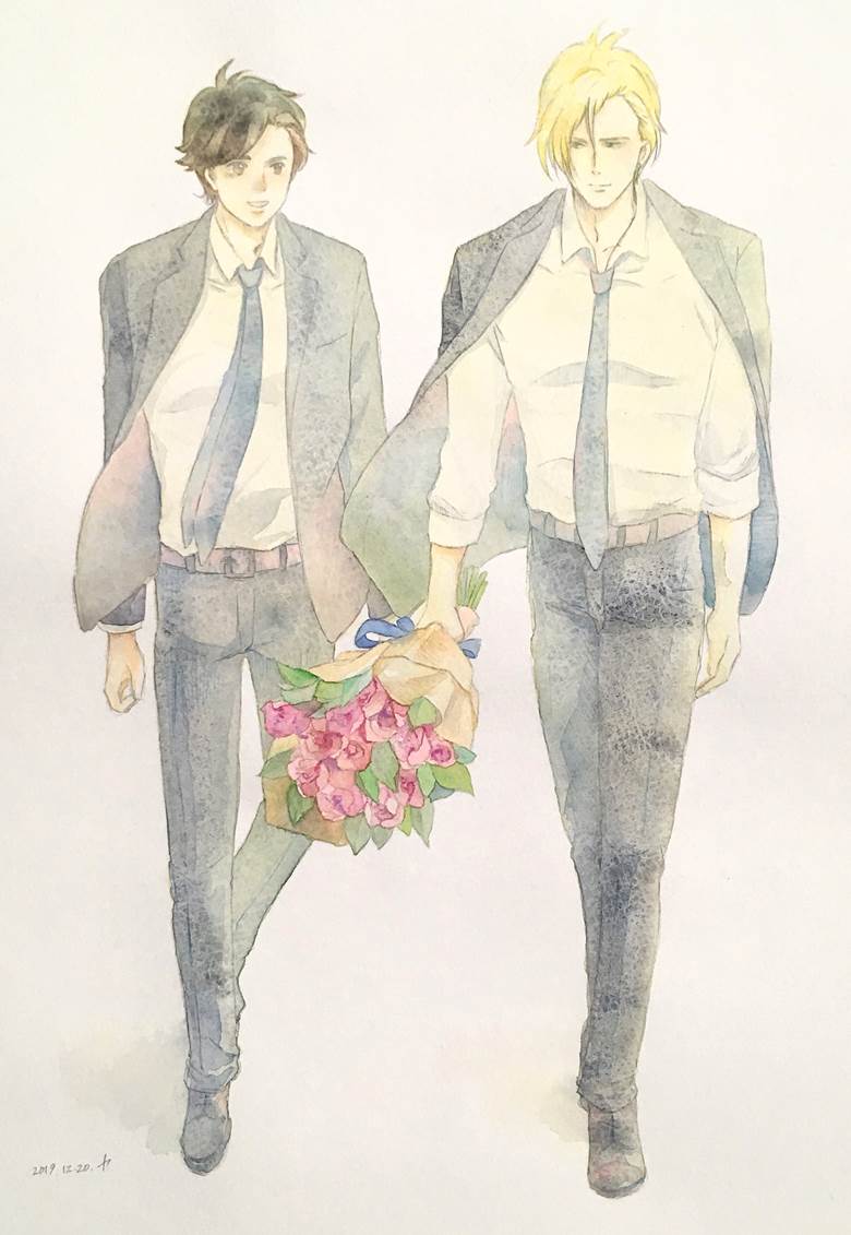 Banana Fish, ashe, watercolor, Banana Fish 1000+ bookmarks